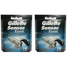 Cartuchos de recambio para maquinilla de afeitar Gíllette Sensor Excel 20 recambios