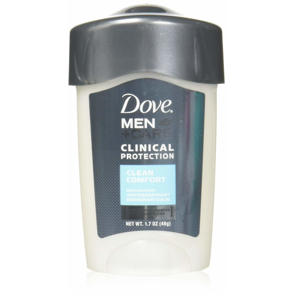 Dmc Deo Dove Men+Care Clinical Antiperspirant Deodorant Stick, Clean Comfort, 1.7 Oz