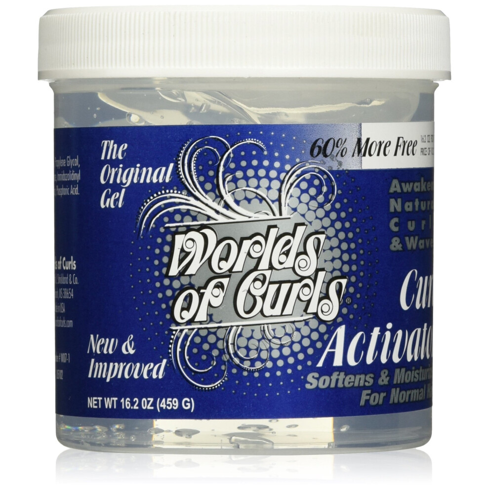 Worlds Of Curls Curl Activator Regular Gel, 16.2 Oz