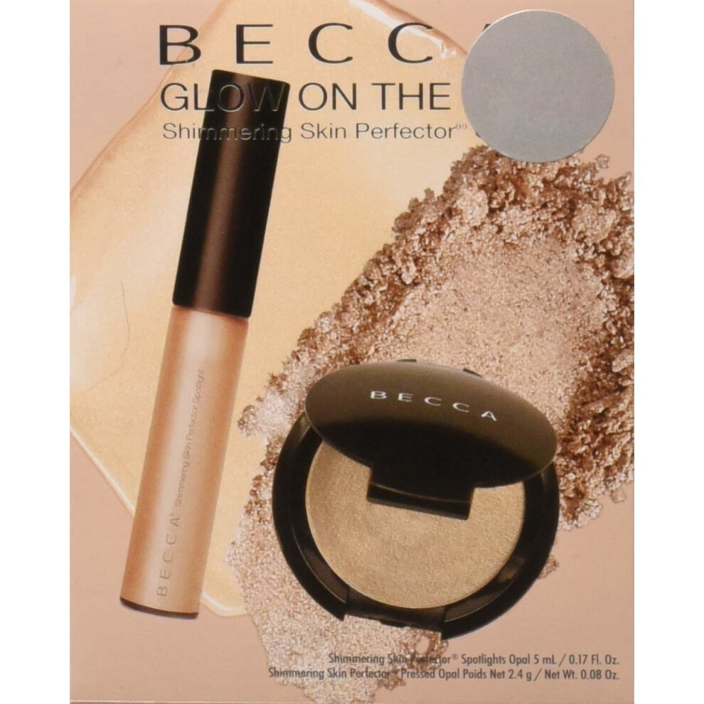 Becca 2 Piece Opal Glow On The Go Shimmering Skin Perfector Set, 1.2 Ounce