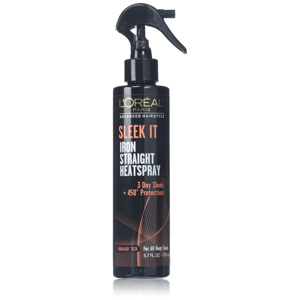 L'OrÃ©al Paris Advanced Hairstyle SLEEK IT Iron Straight Heatspray, 5.7 fl. Oz