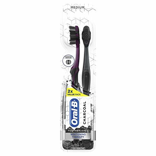 Oral-B Oral-B Charcoal Toothbrush Whitening Therapy, Medium 2ct