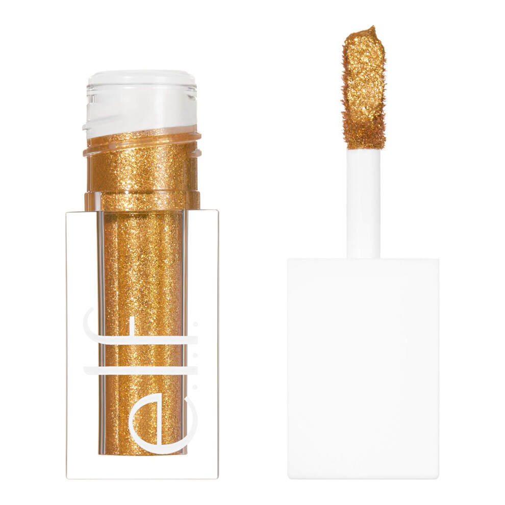 e.l.f. Cosmetics Liquid Glitter Gel Eyeshadow, 24k Gold, 0.10 Fl. Ounce, 24K Gold, 0.10 Fl Ounce