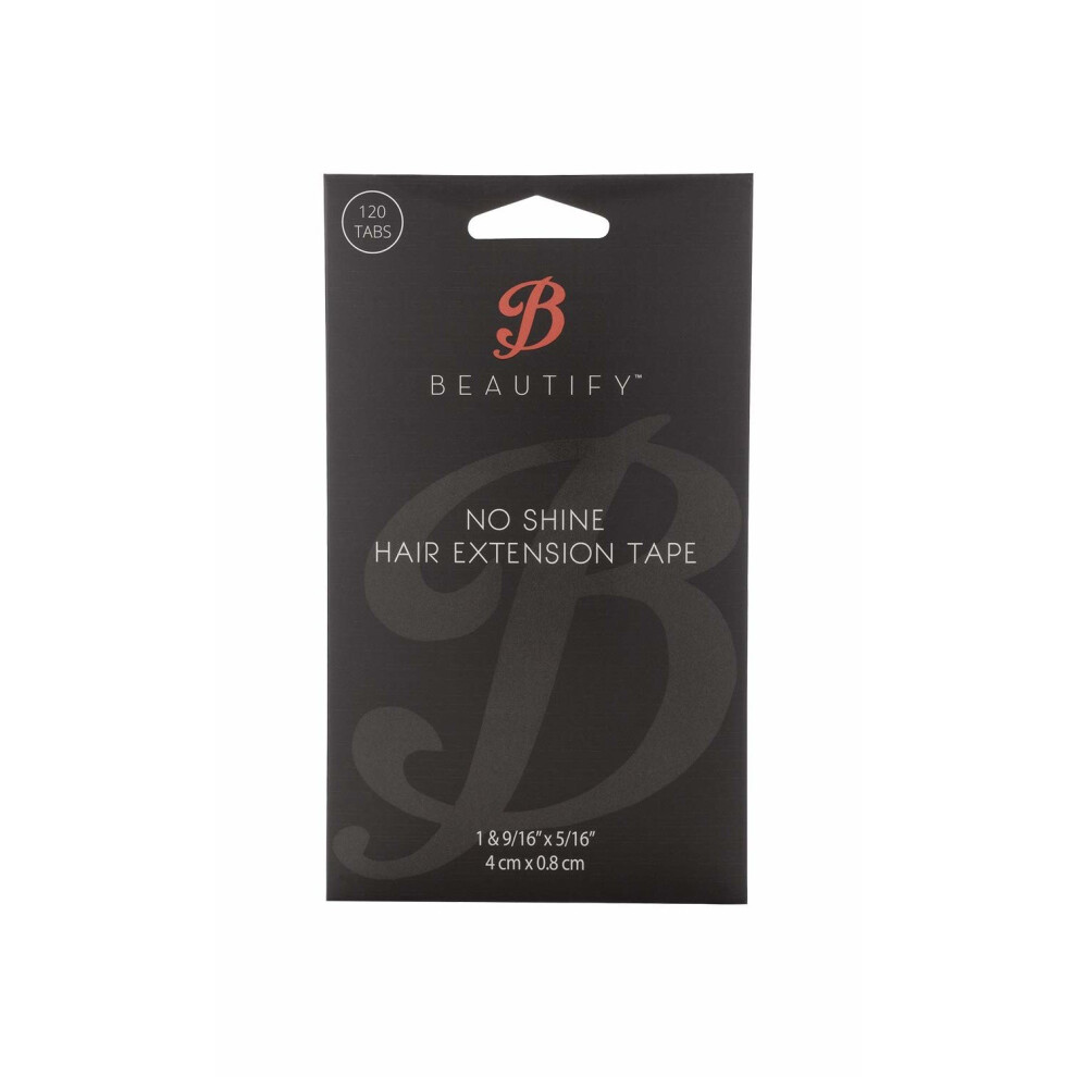 No Shine By Beautify Unisex Beautify - No Shine - Hypoallergenic Double Sided Hair Extension Tape, 4 Cm X 0.8 Cm, 120 Pre-Cut Tabs