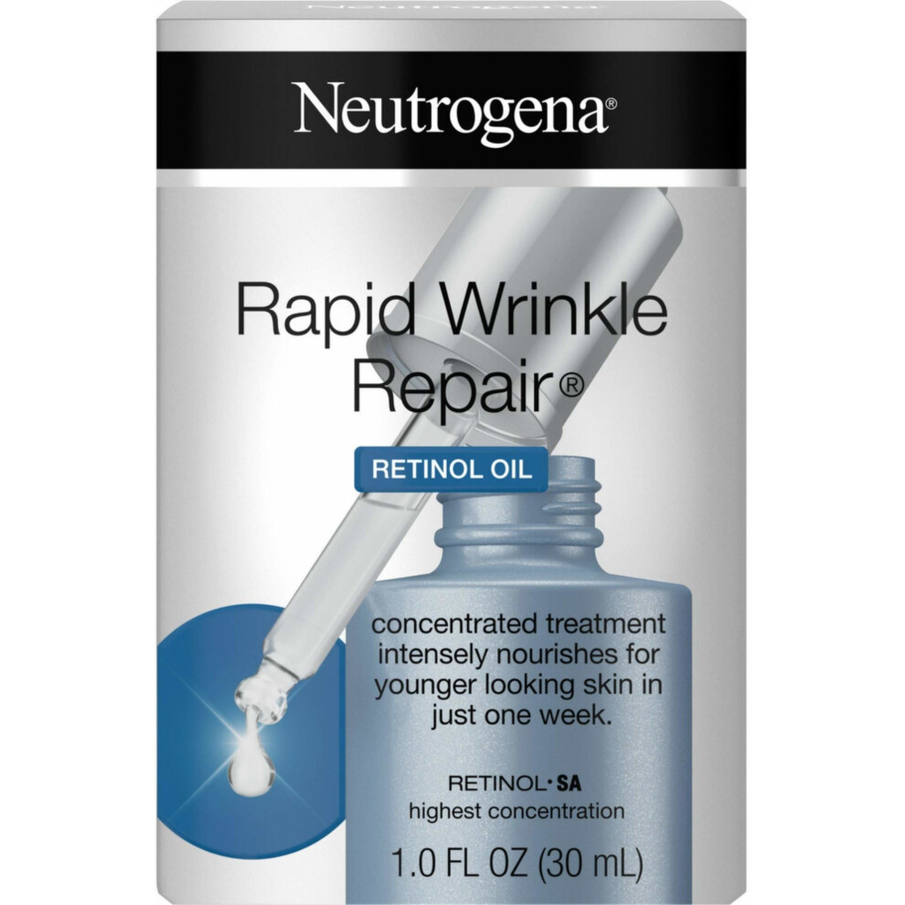 Neutrogena Rapid Wrinkle Repair Oil with Concentrated Retinol, 1 Fluid Ounce