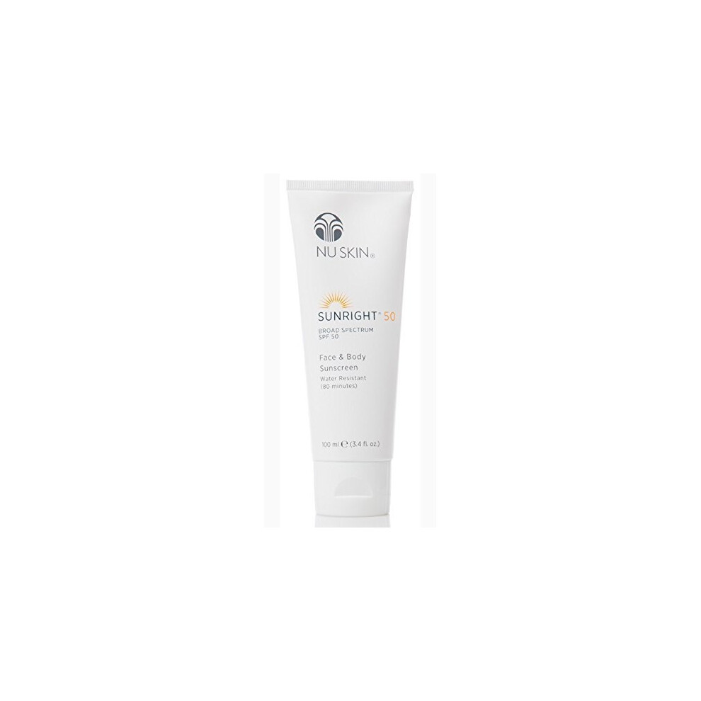 NUSKIN SUNRIGHT 50 BROAD SECTRUM SPF 50 FACE & BODY SUNSCREEN