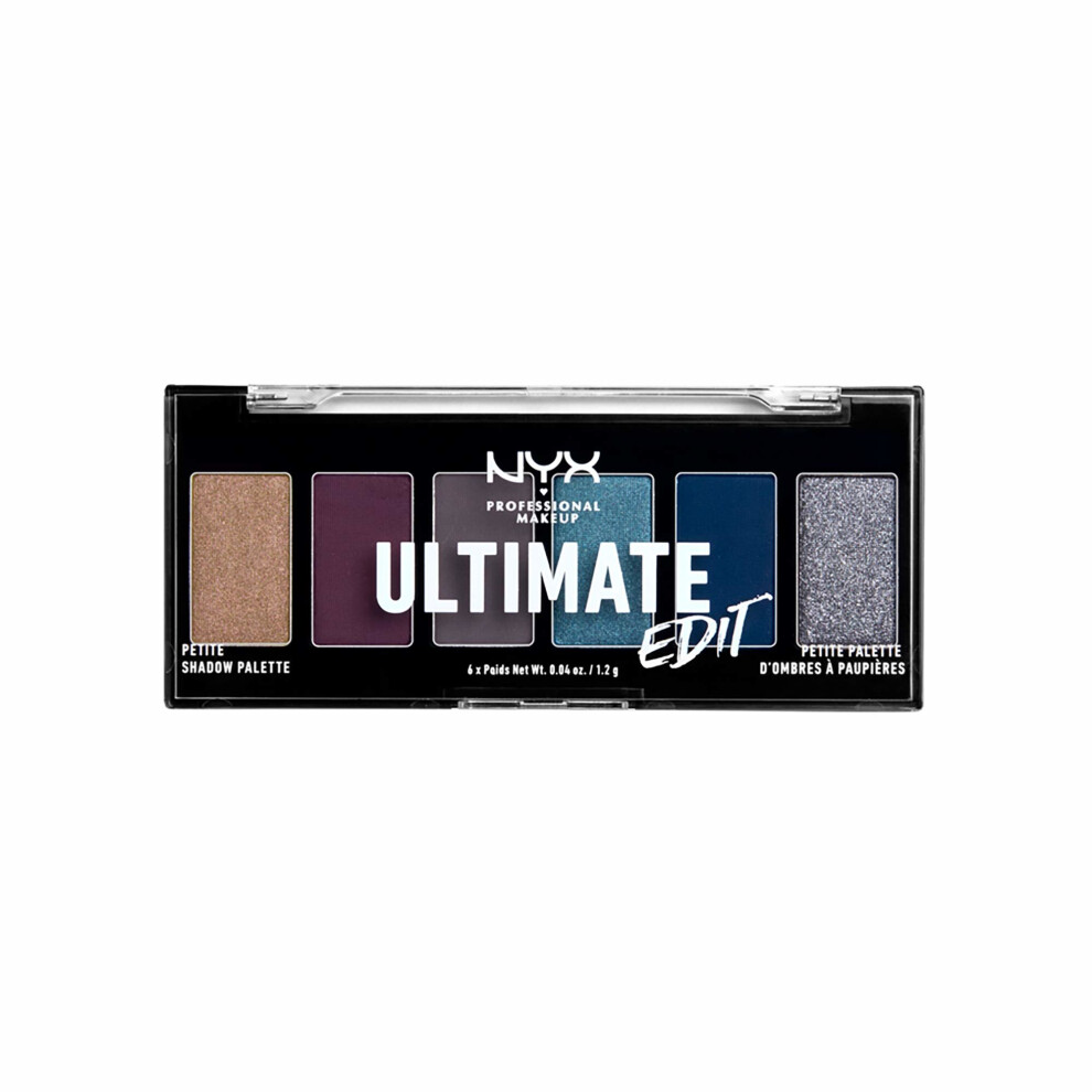 NYX PROFESSIONAL MAKEUP Ultimate Edit Petite Shadow Palette, Eyeshadow Palette, Ash