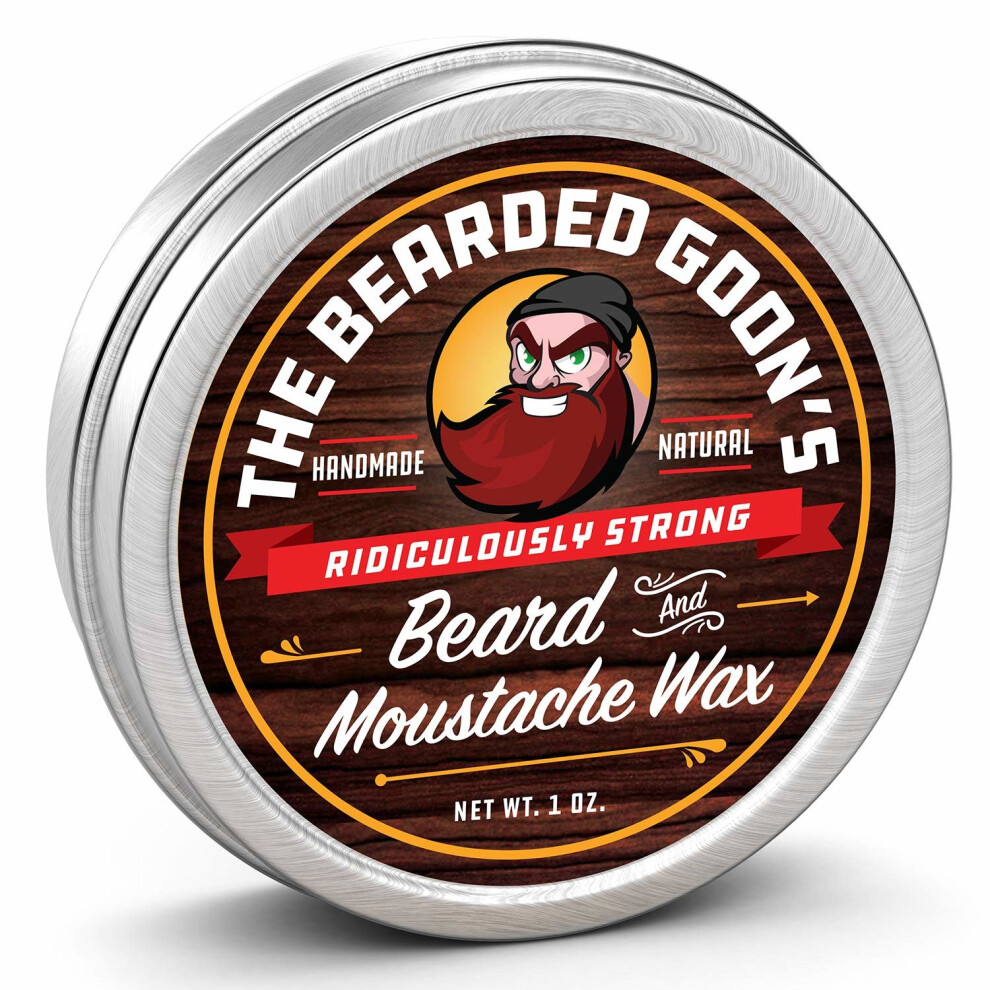 The Bearded Goon's Ridiculously Strong Beard and Handlebar Mustache Wax - 1oz (30ml)