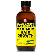 Ecoco Eco Style Black Castor Oil & Flaxseed Oil Maximum Hair Growth Formula, 4 Ounce