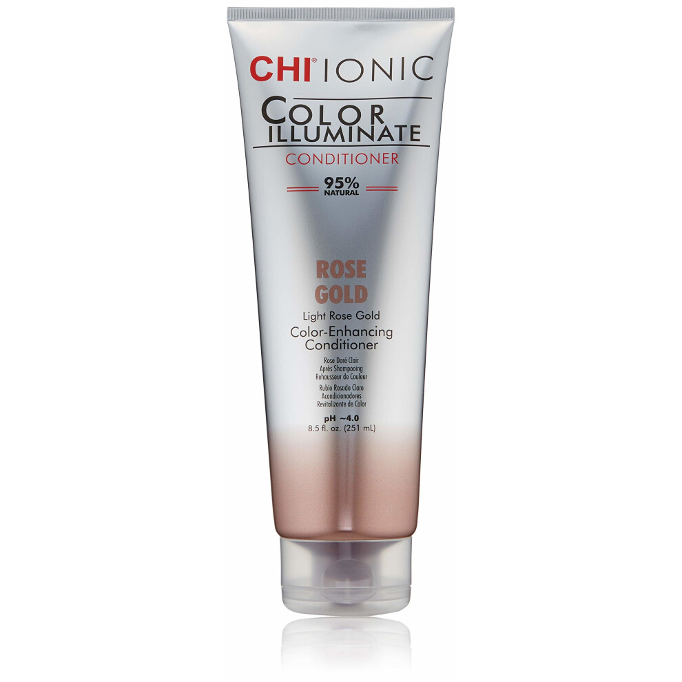 CHI Ionic Color Illuminate Conditioners - 95% Natural, Sulfate, Paraben and Gluten Free, Multiple Colors, 8.5 Fl Oz