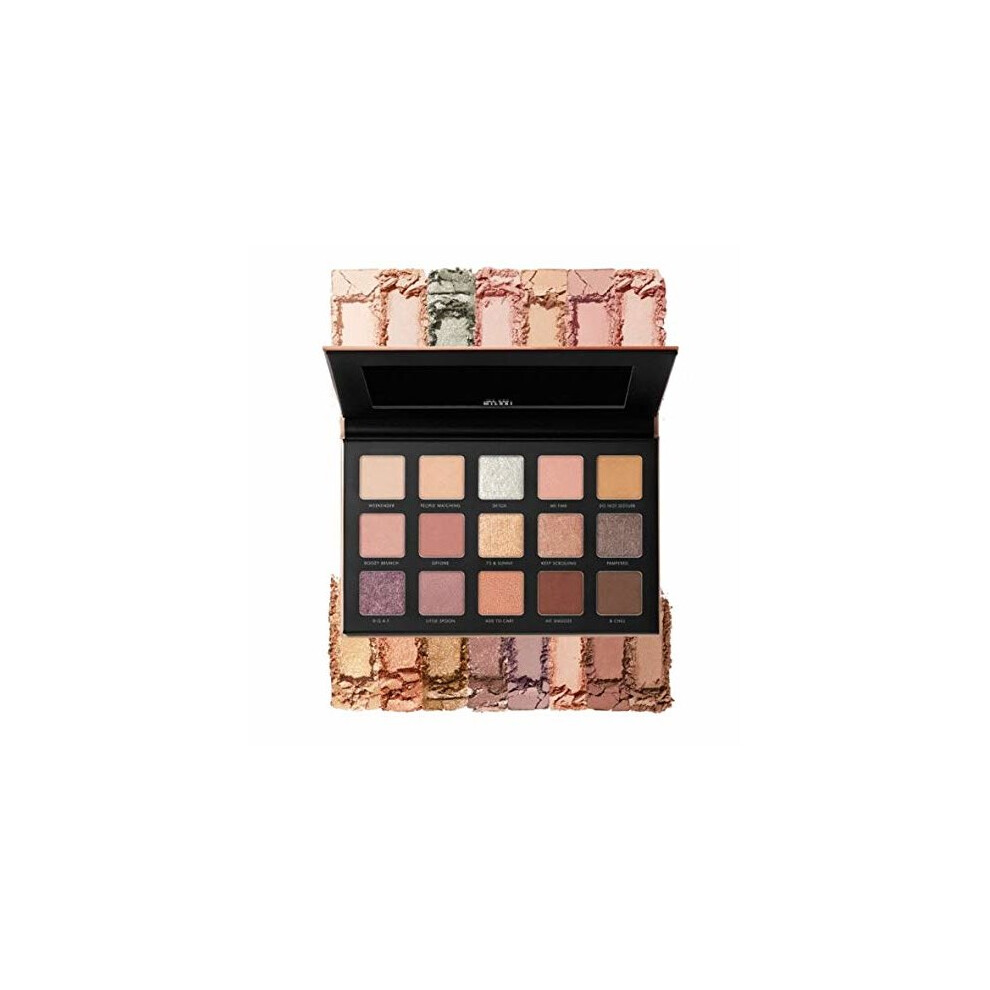 Milani Gilded Nude Hyper Pigmented Eyeshadow Palette - 15 Natural Looking Makeup Eyeshadow Colors for Your Everyday Look