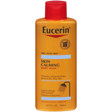 Eucerin Skin Calming Body Wash, Ήπιο Καθαριστικό για Ξηρό, Φαγούρα Δέρμα, Χωρίς Σαπούνι, 16.9 Fl Oz