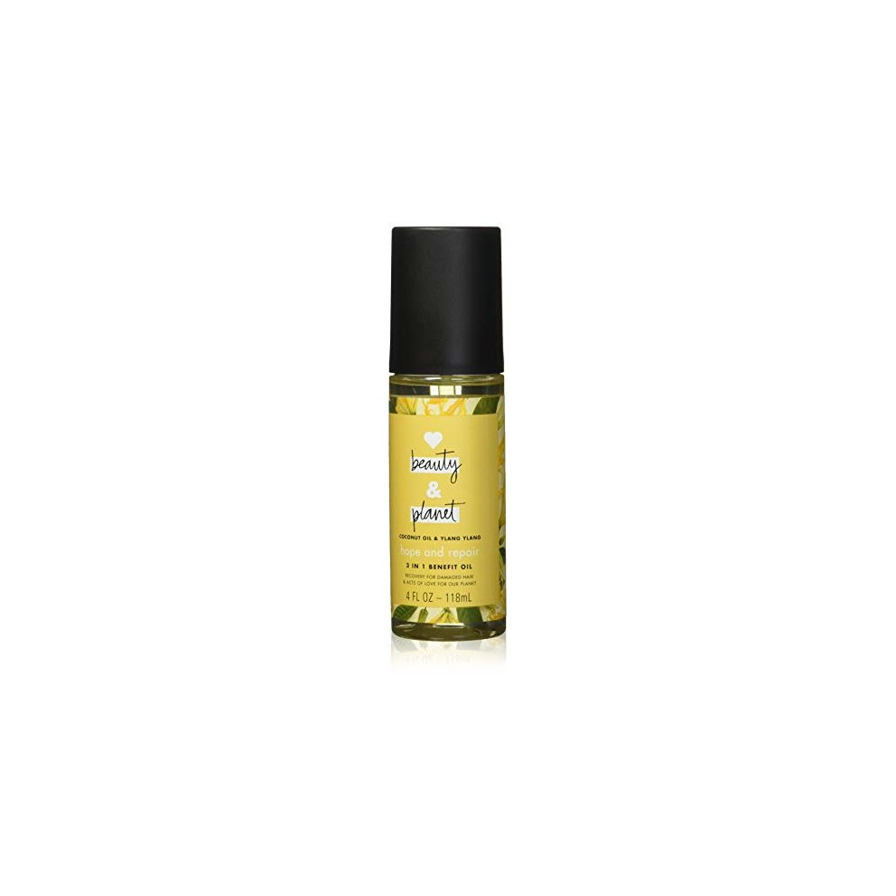 Love Beauty and Planet 3-in-1 Benefit Oil for Unisex, Coconut Oil and Ylang Ylang, 4 Ounce-image-OPC-P5VSYZB-NEW