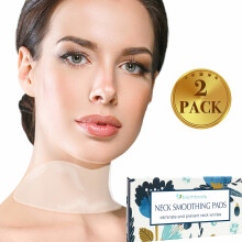 Silicone Neck Wrinkle Pad - Set of 2 Silicone Patches for Neck Wrinkles Treatment and Prevention - Reusable Anti Wrinkle Remover for Collette