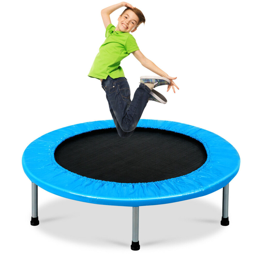 Mini Trampoline Set Foldable Fitness Exercise Bouncer 