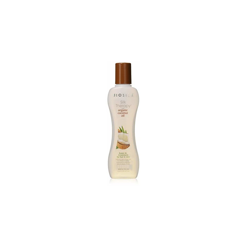 Biosilk Silk Therapy With Organic Coconut Oil Leave-In Treatment, 5.64Oz, Organic Coconut, 5.64 Fluid Ounce, Standard