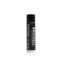 Brickell Men's No Shine Lip Balm for Men, Natural and Organic Matte Finish Chapstick to Moisturize and Protect With SPF 15, .15 Ounce, Scented