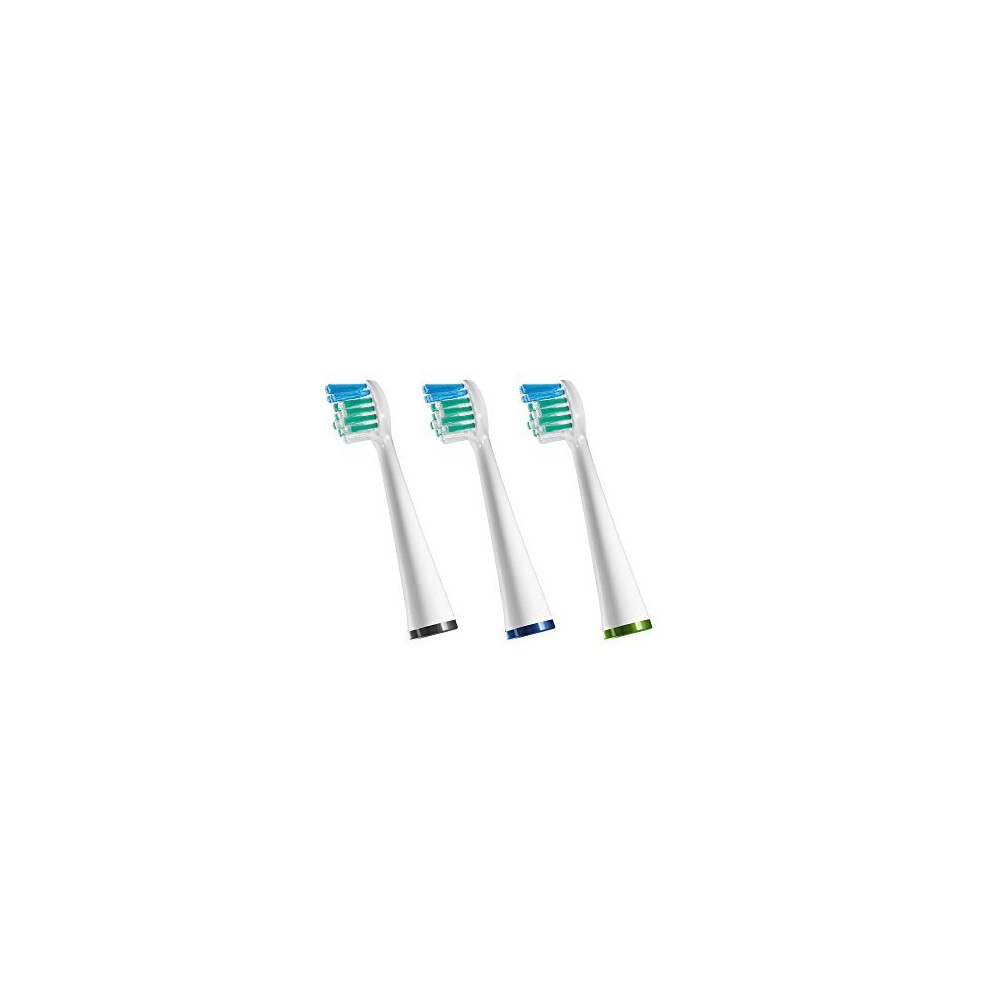 Waterpik Sensonic Complete Care Compact-opzetborstels, vervangende tandenborstelkoppen, SRSB-3W, 3 stuks