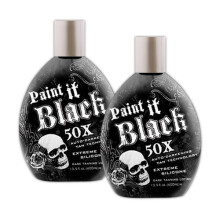 Lote de 2 bronceadores Millennium PAINT IT BLACK 50X para cama de bronceado en interiores de Millennium Tanning Products