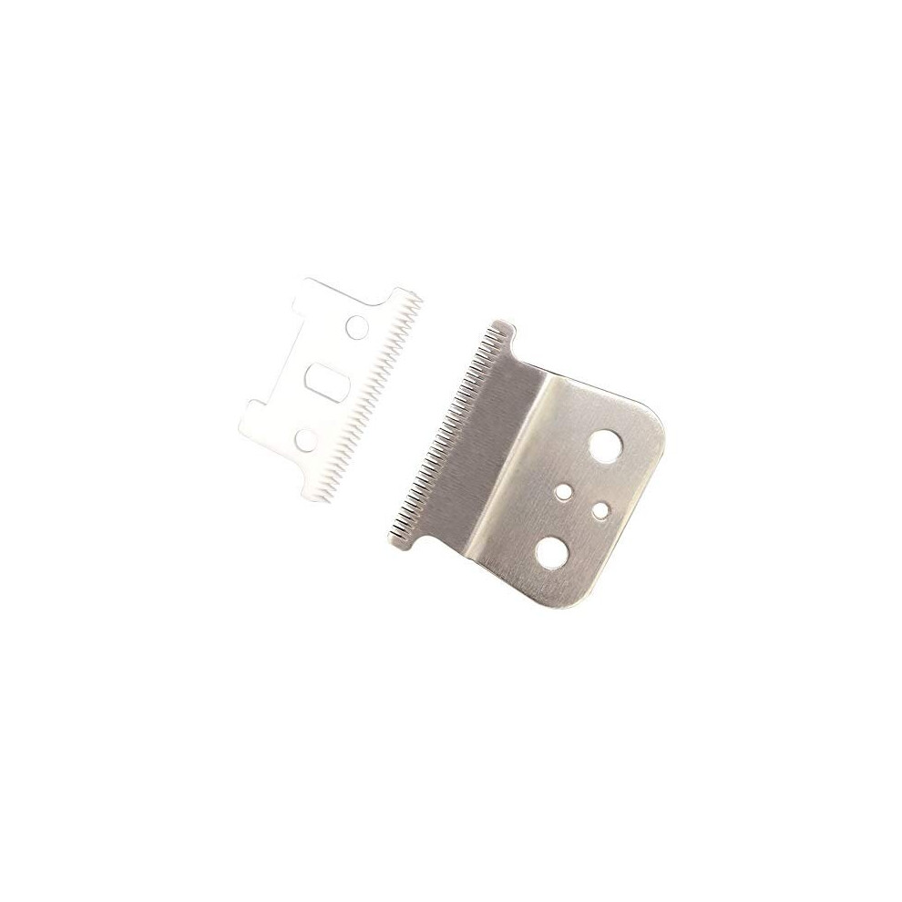 Barber Supply T Outliner Blades For Andis T Outliner,Andis Gtx, T Outliner Replacement Blade Andis Gtx Replacement Blade (Ceramic T Blade + Sliver Steel Blade)
