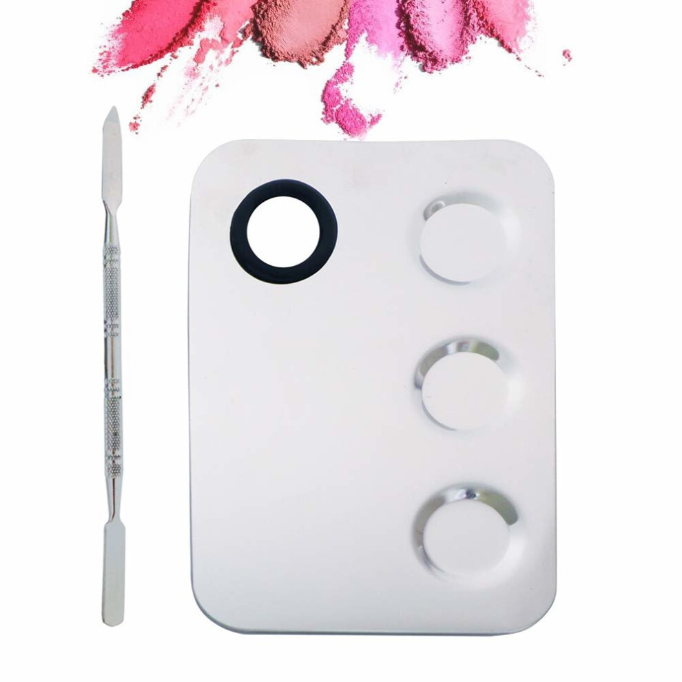 Lovinee Makeup Palettes with Spatula Tools,Nail-art Palette,Cosmetic Palette,Artist Mixing Palette