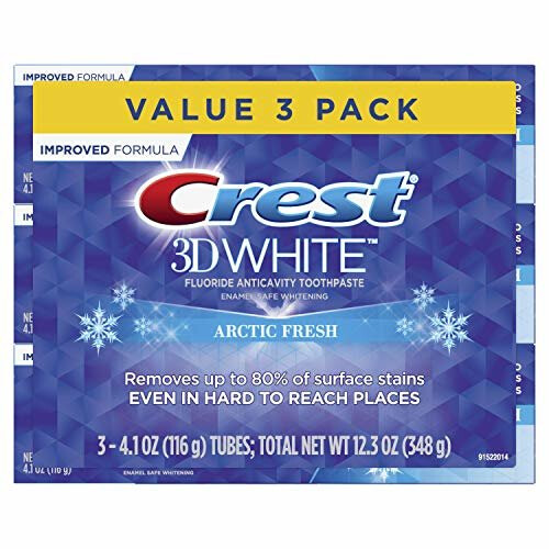Crest Crest 3D White Whitening Arctic Fresh Toothpaste, 4.1 oz, 3 Count