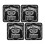 Jack Daniels Jack Daniels 35109 Jack Daniels Rubber Mat Coaster Set 1