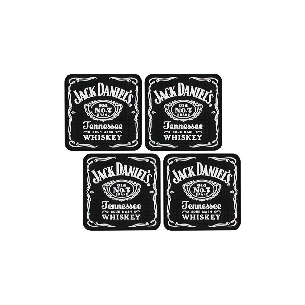 Jack Daniels 35109 Jack Daniels Rubber Mat Coaster Set