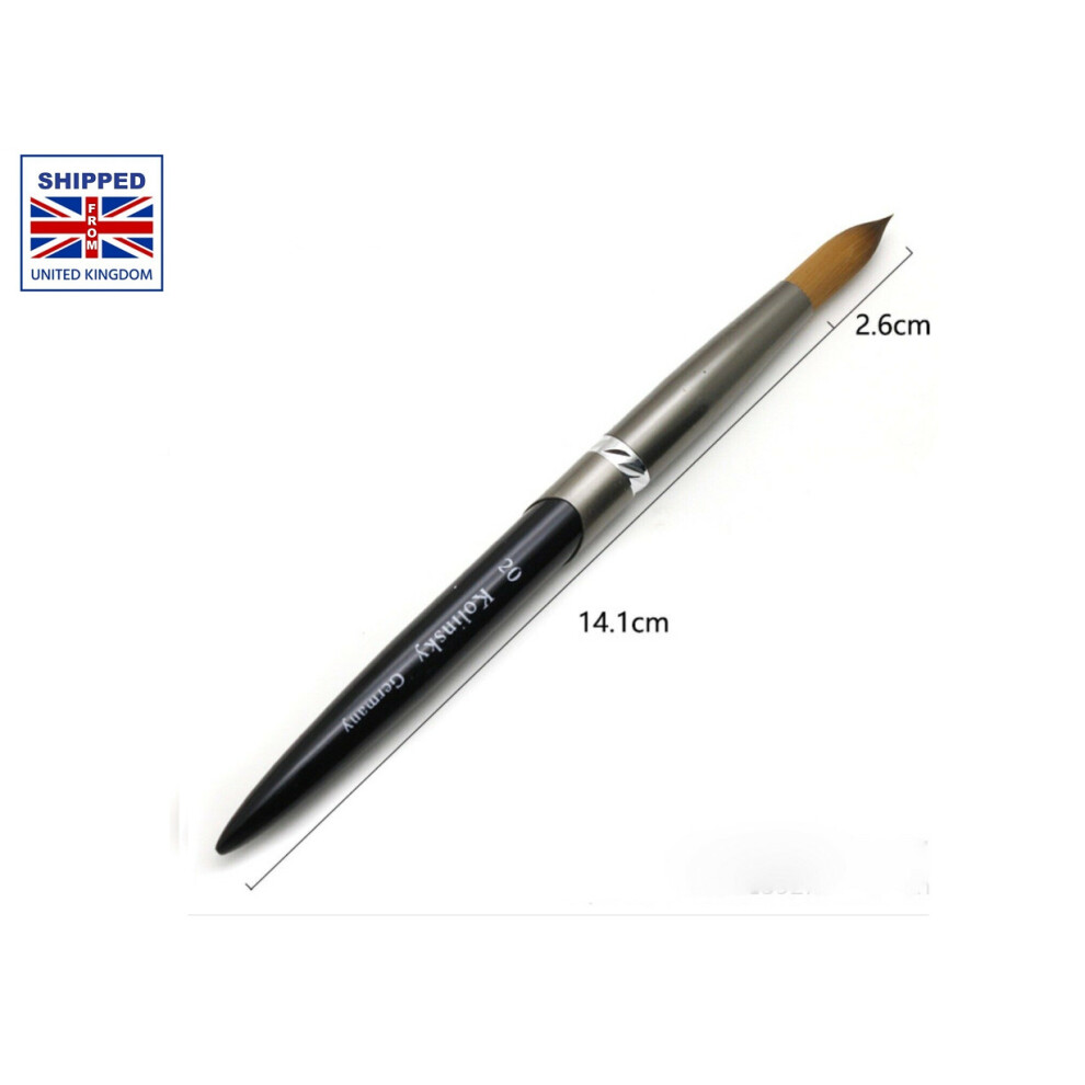 Kolinsky Sable Hair Acrylic Nail Paint art Colour Brush - No. 20 size-image-OPC-P5VTQW2-NEW