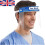 Nutwell Safety Face Shield Reusable Transparent Breathable Visor Wind Proof 2
