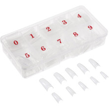 (Clear) 500pcs Professional French False Nails for Acrylic Nail Art DIY Tips