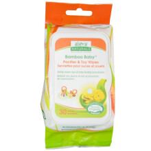 Aleva Naturals, Bamboo Baby, Pacifier 'n' Toy Wipes, 30 Wipes