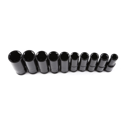 10 pc Professional Socket Tool Set 10-24mm Drive Deep Socket Set 2