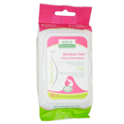 Bamboo Fem Wipes, 30 Wipes