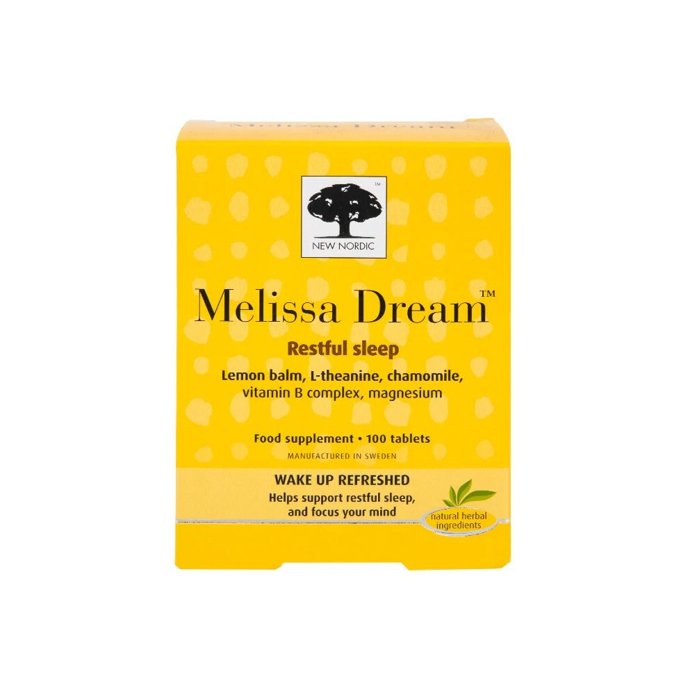 New Nordic Melissa Dream 100 Tablets