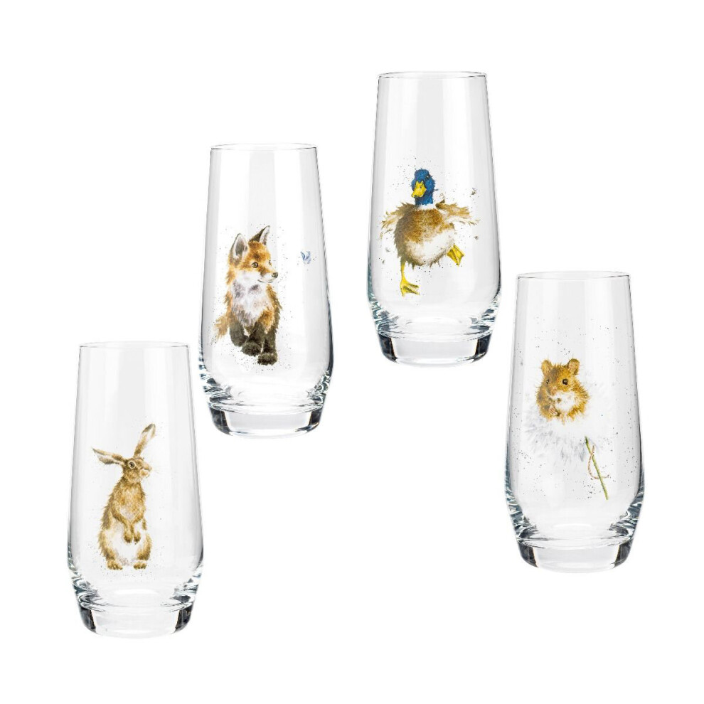 Wrendale Designs Set of 4 Hiball Glasses