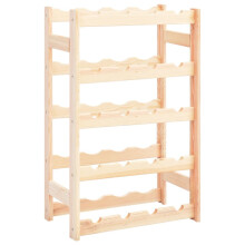 vidaXL Pinewood Wine Rack for 20 Bottles Storage Bottle Holder Cabinet