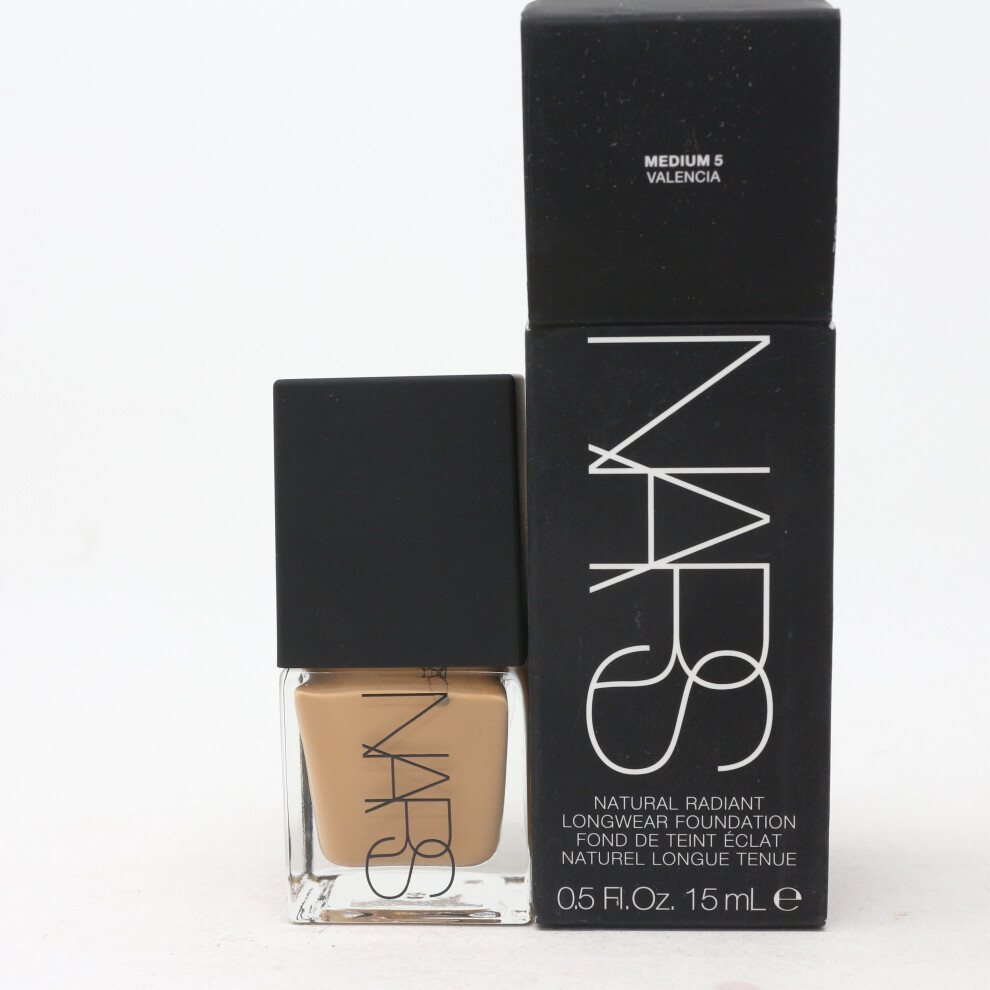 (Medium 5 Valencia) Nars Natural Radiant Longwear Foundation  0.5oz/15ml New With Box