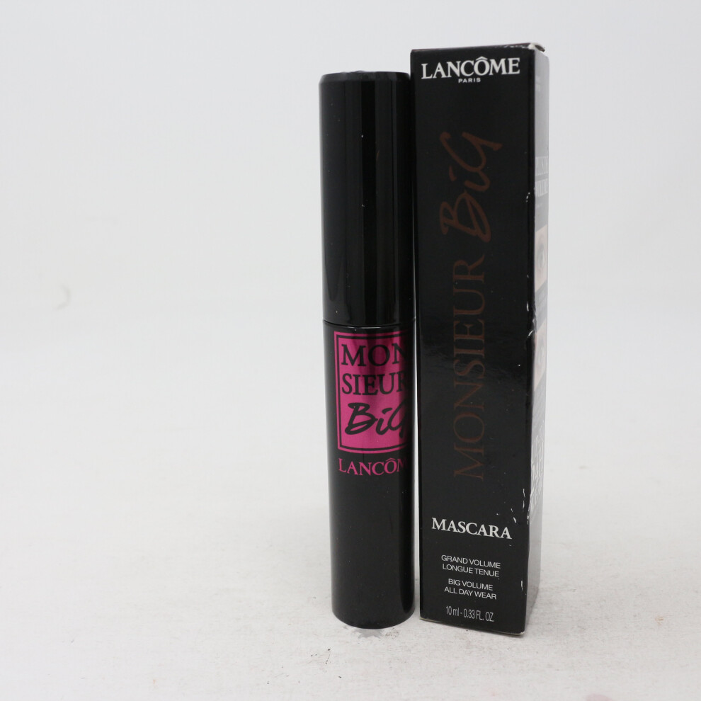 (01 Black (Waterproof)) Lancome Monsieur Big Mascara  0.33oz/10ml New With Box