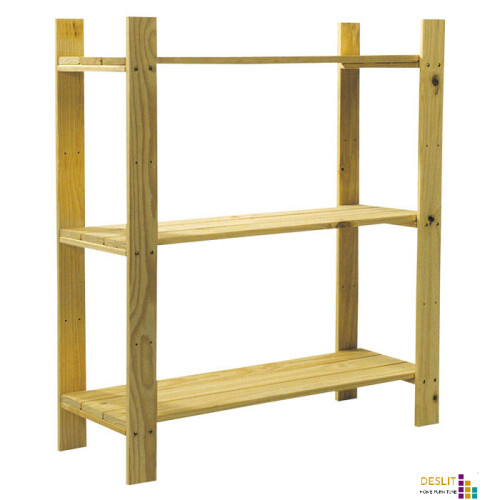Wooden Storage Shelving Rack 3 TIER Shelf Unit, Garage, Home Shed