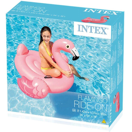 Intex Intex Ride On Inflatable Flamingo Pool Float 2