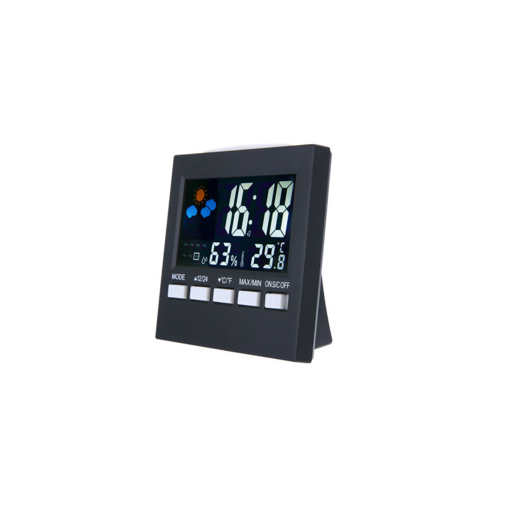 Digital Display Thermometer Humidity LCD Clock