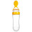 (Yellow) Squeeze Feeding Safe Baby Silicone Feeder Rice Cereal Bottle 1