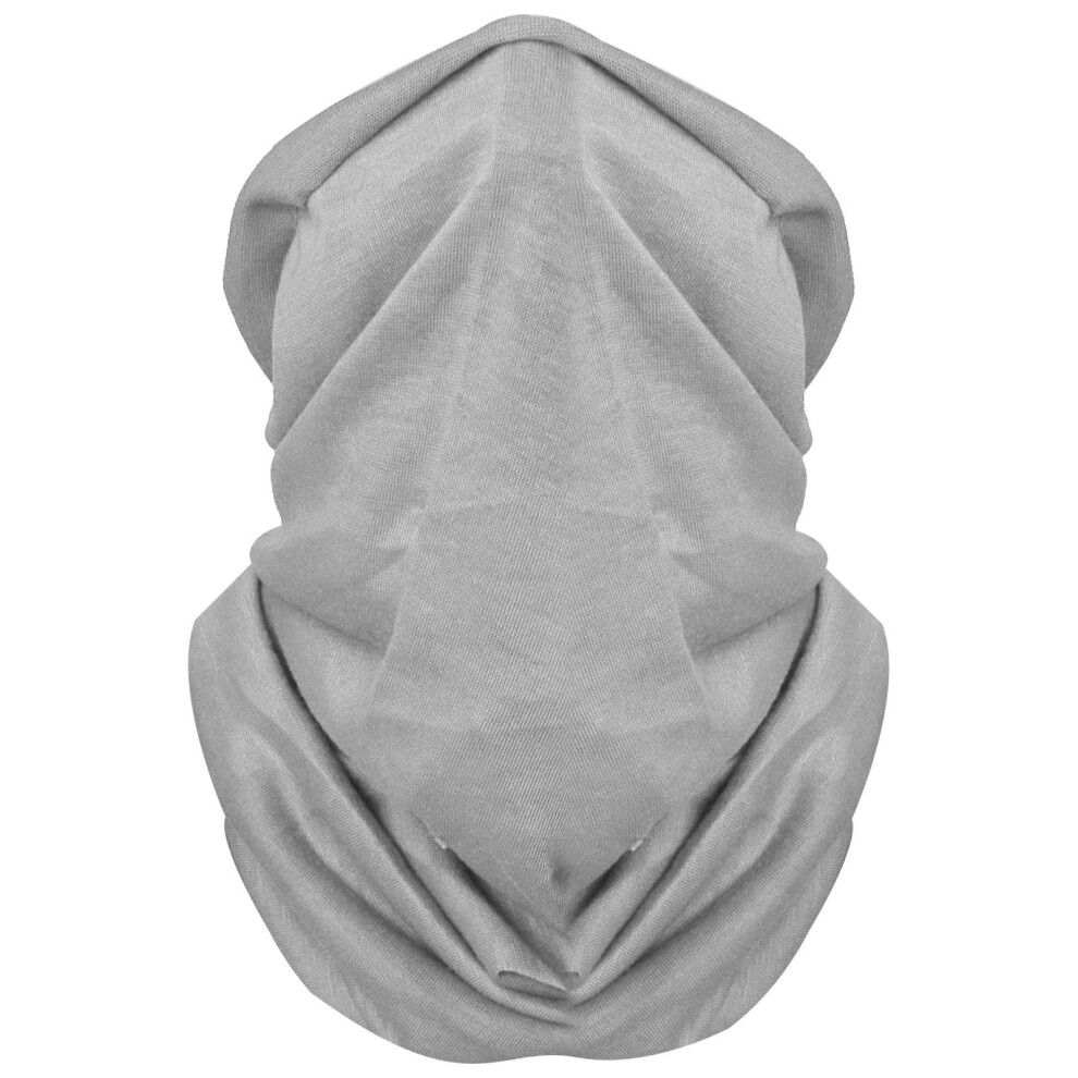 (GREY) Head Face Tube Scarf Mask Snood Neck Wrap-image-OPC-P5VY8DD-NEW
