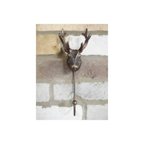 Stag Metal Coat Hook | Antique Gold 2