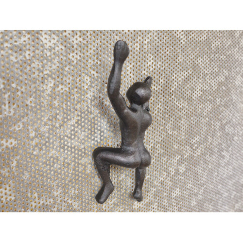 Cast Iron Climbing Man Single Coat Hook