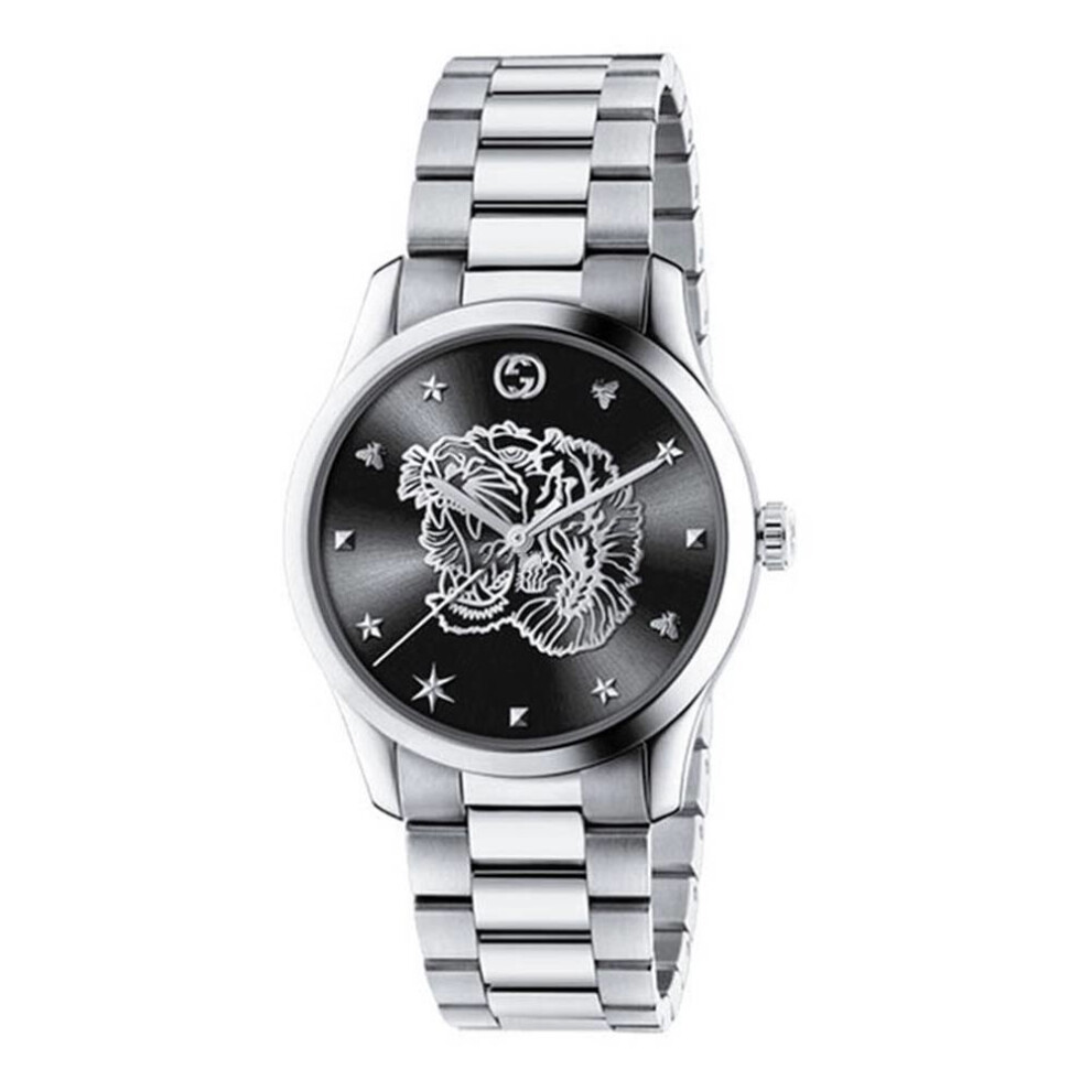 Gucci Ya1264125 Unisex Quartz Wrist Watch Silver
