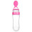 (Pink) Squeeze Feeding Safe Baby Silicone Feeder Rice Cereal Bottle 1