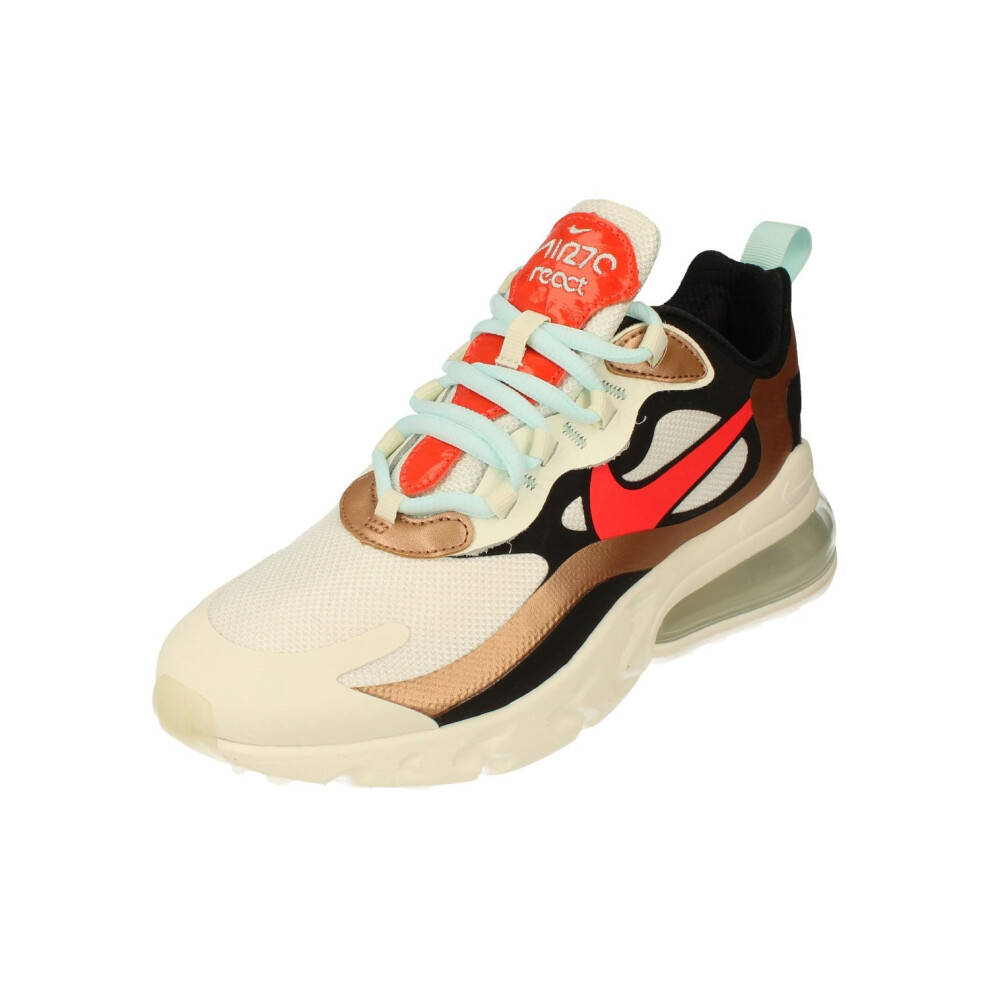Nike (4) Air Max 270 React Womens Running Trainers Ct3428 Sneakers Shoes