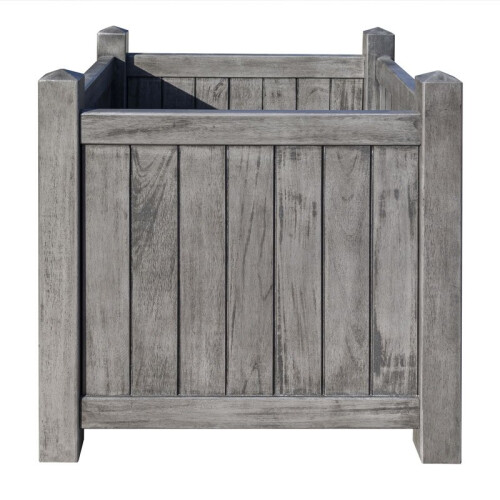 Rowlinson Alderley Grey Square Planter 1